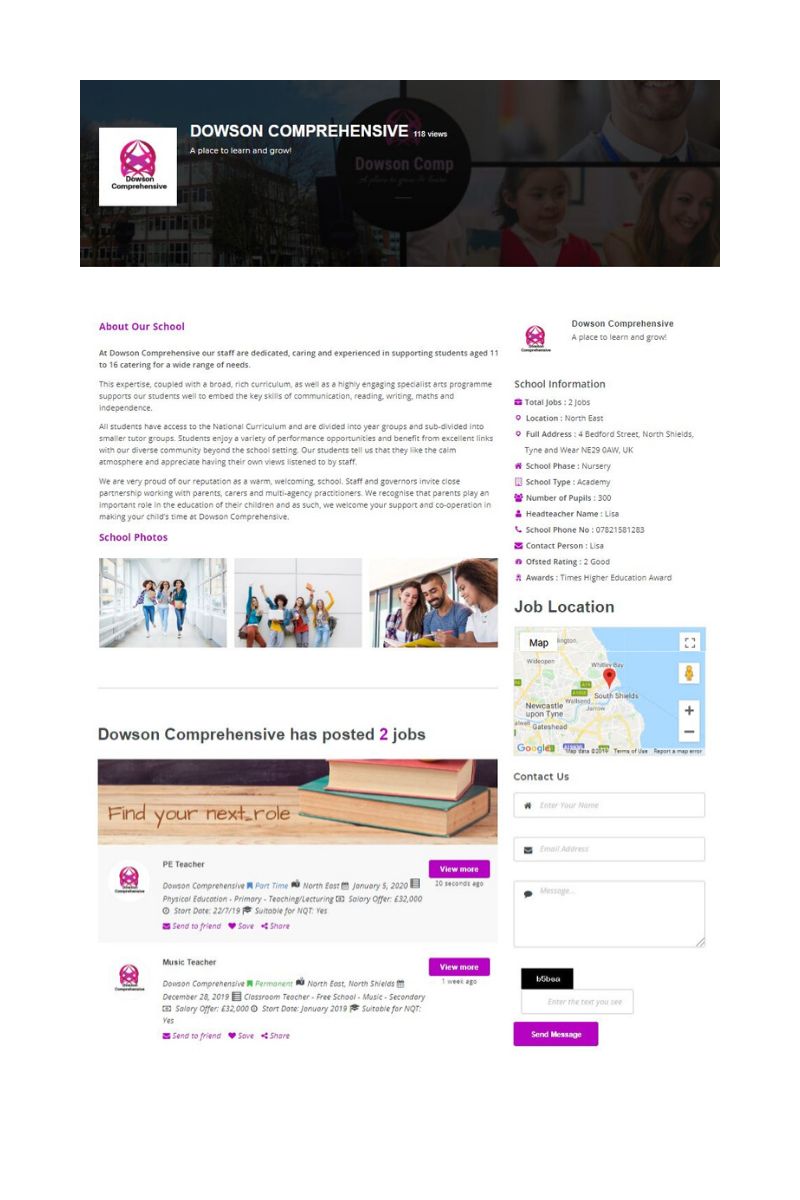 Example of School Profile